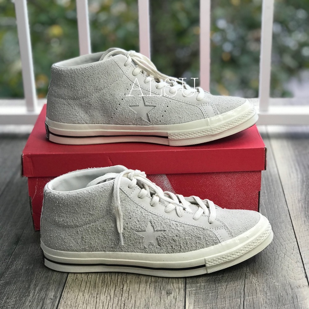 NWT Converse One Star MID Egret M AUTHENTIC - Picture 3 of 8